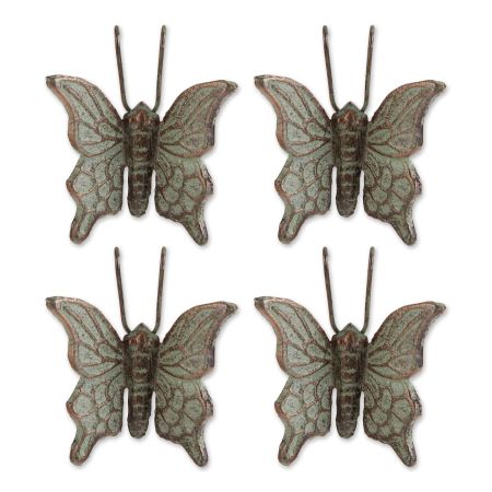 BUTTERFLY CAST IRON POT HANGER SET OF 4