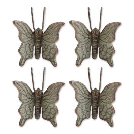 BUTTERFLY CAST IRON POT HANGER SET OF 4